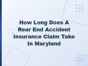 Rear-End Accident Claim Timeline in Maryland