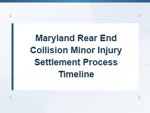 Maryland Rear-End Collision Settlement Process Timeline